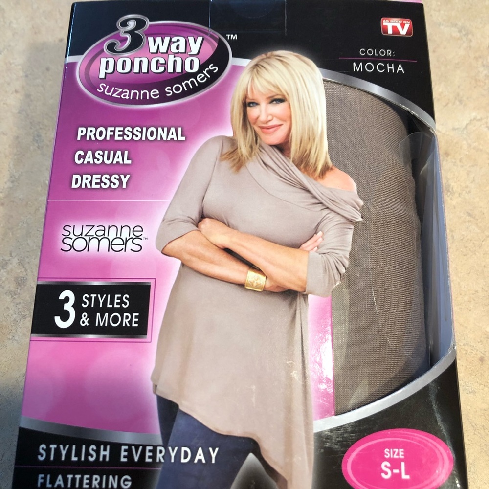 3 way poncho Suzanne Somers